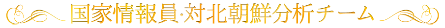 国家情報員・対北朝鮮分析チーム